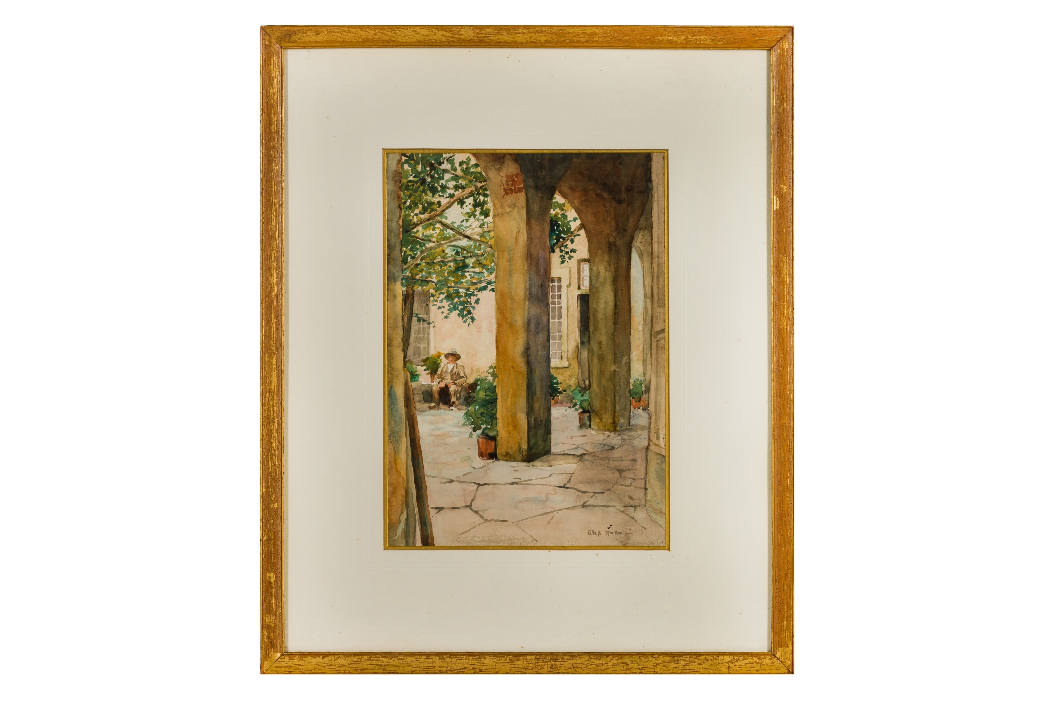 Alex Rollo | Italian Courtyard | MutualArt