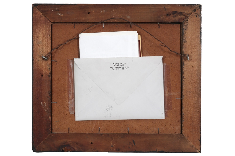 Artwork by Marcel Poniaerd, Gestrande visserssloepen, Made of oil on panel