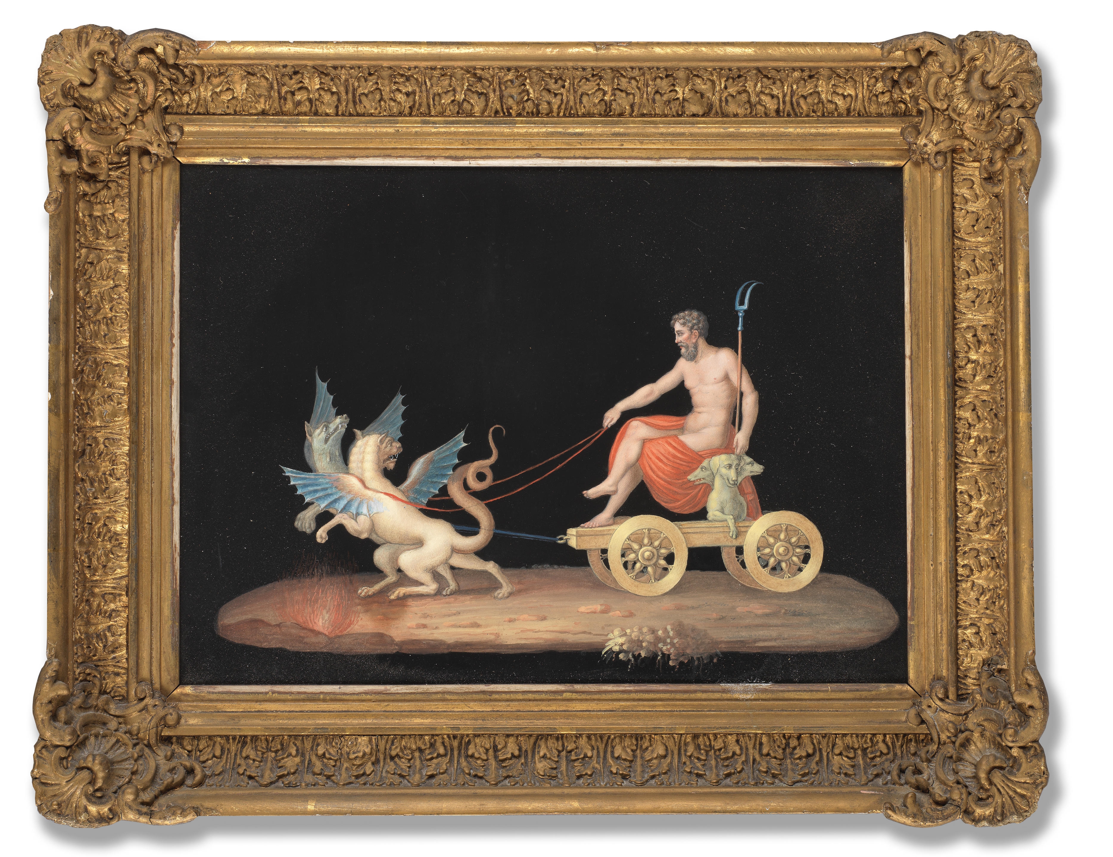 michelangelo-maestri-cupid-in-a-chariot-drawn-by-goats-and-pluto-in