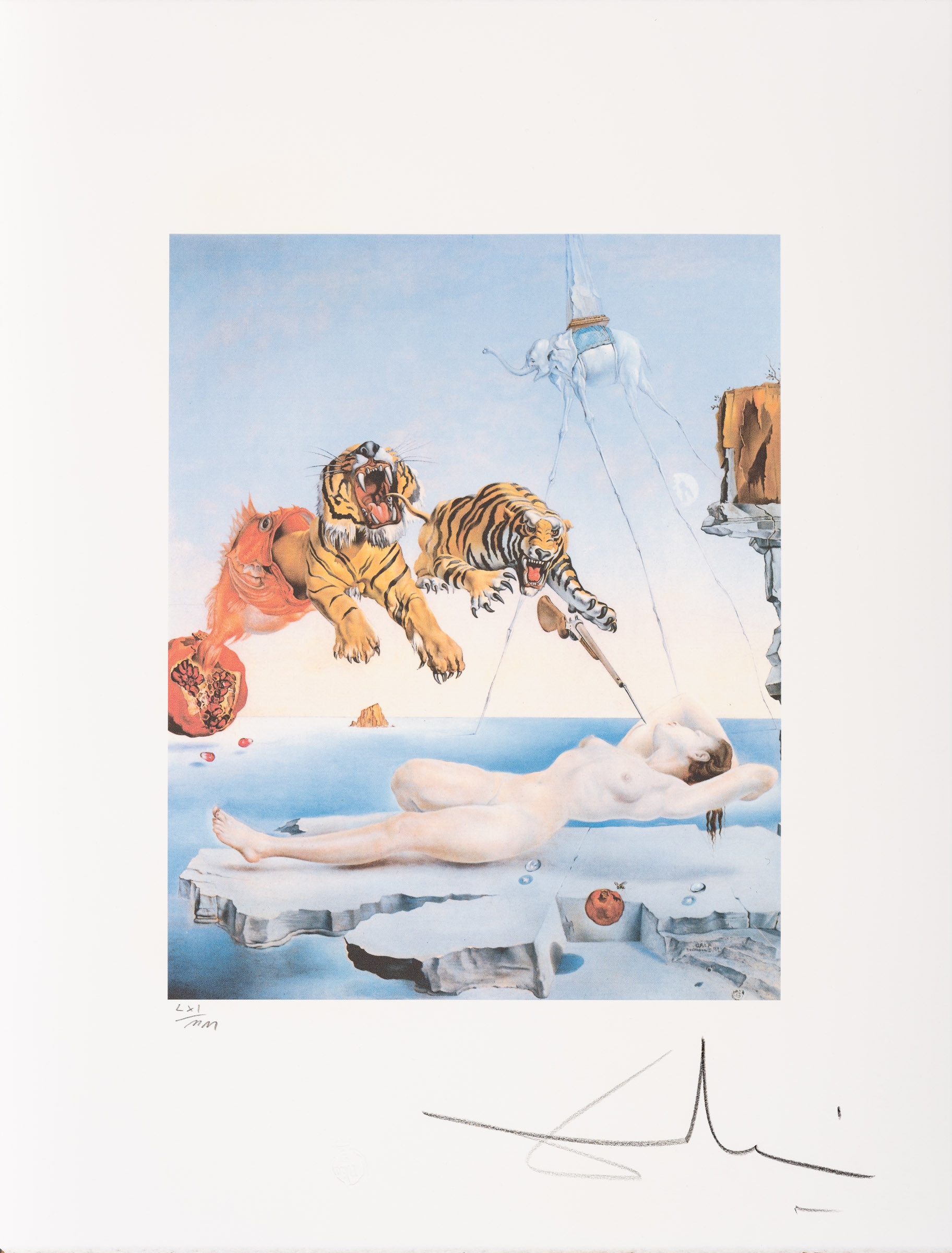 Salvador Dalí Dream Caused by the Flight of a Bee Around a Pomegranate a Second Before