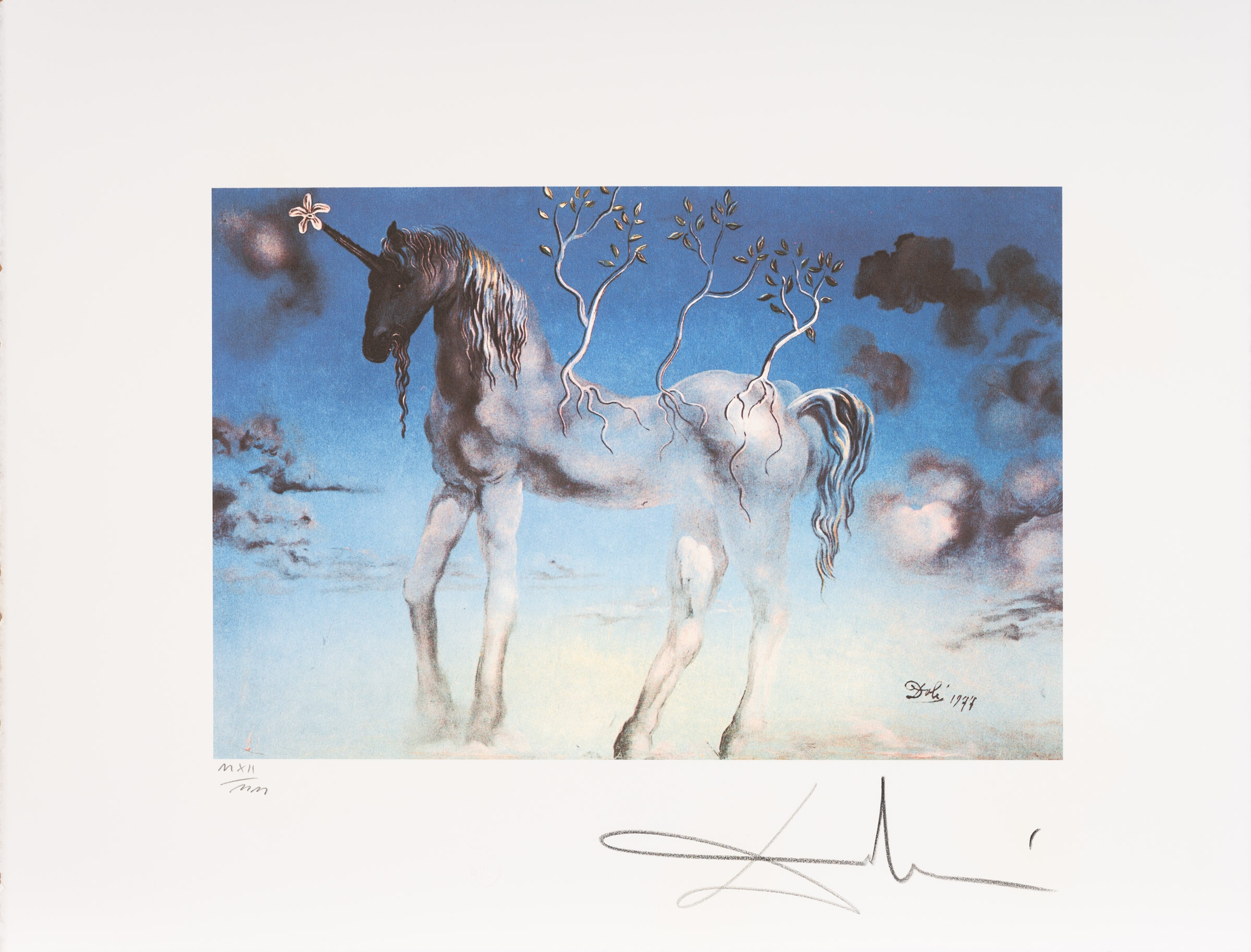 The Happy Unicorn by Salvador Dalí