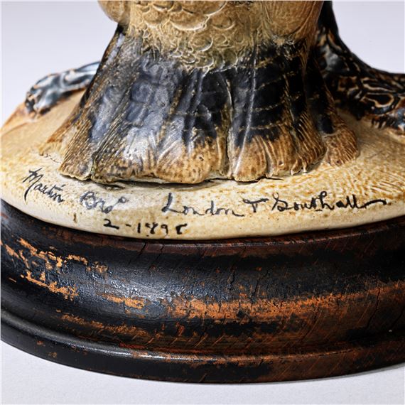 Robert Wallace Martin | 'Wally bird' tobacco jar and cover, 1898 (1898)