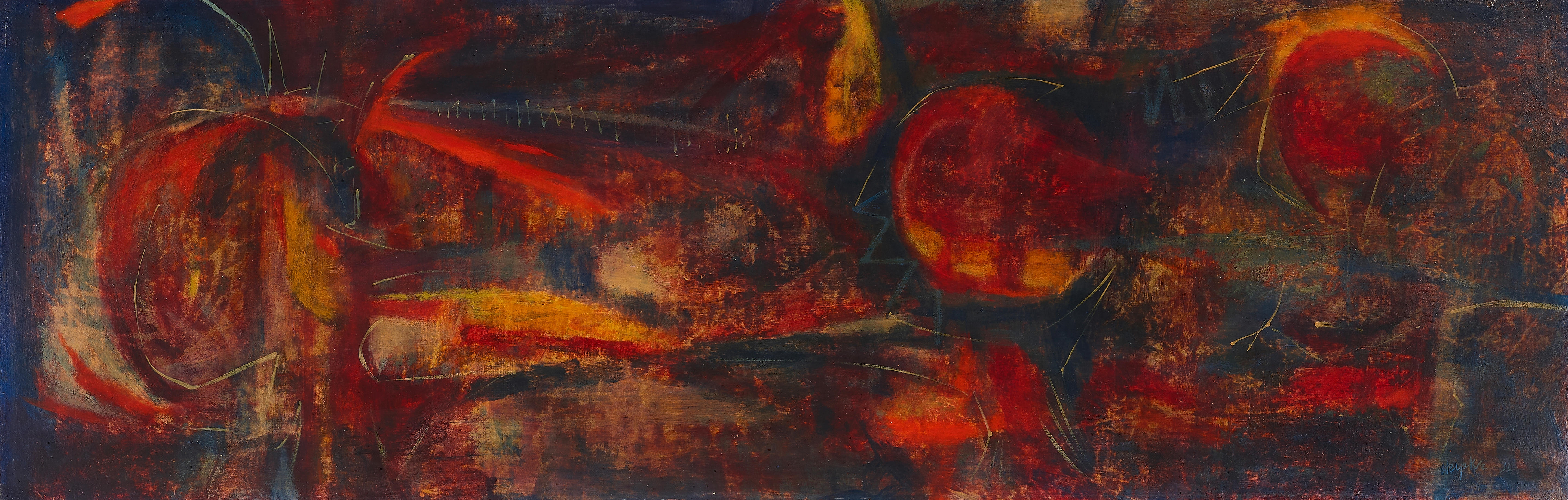 Artwork by Traute Huycke, Abstract, Made of oil on panel