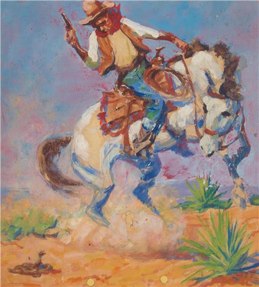 Gayle Porter Hoskins | Bronco | MutualArt