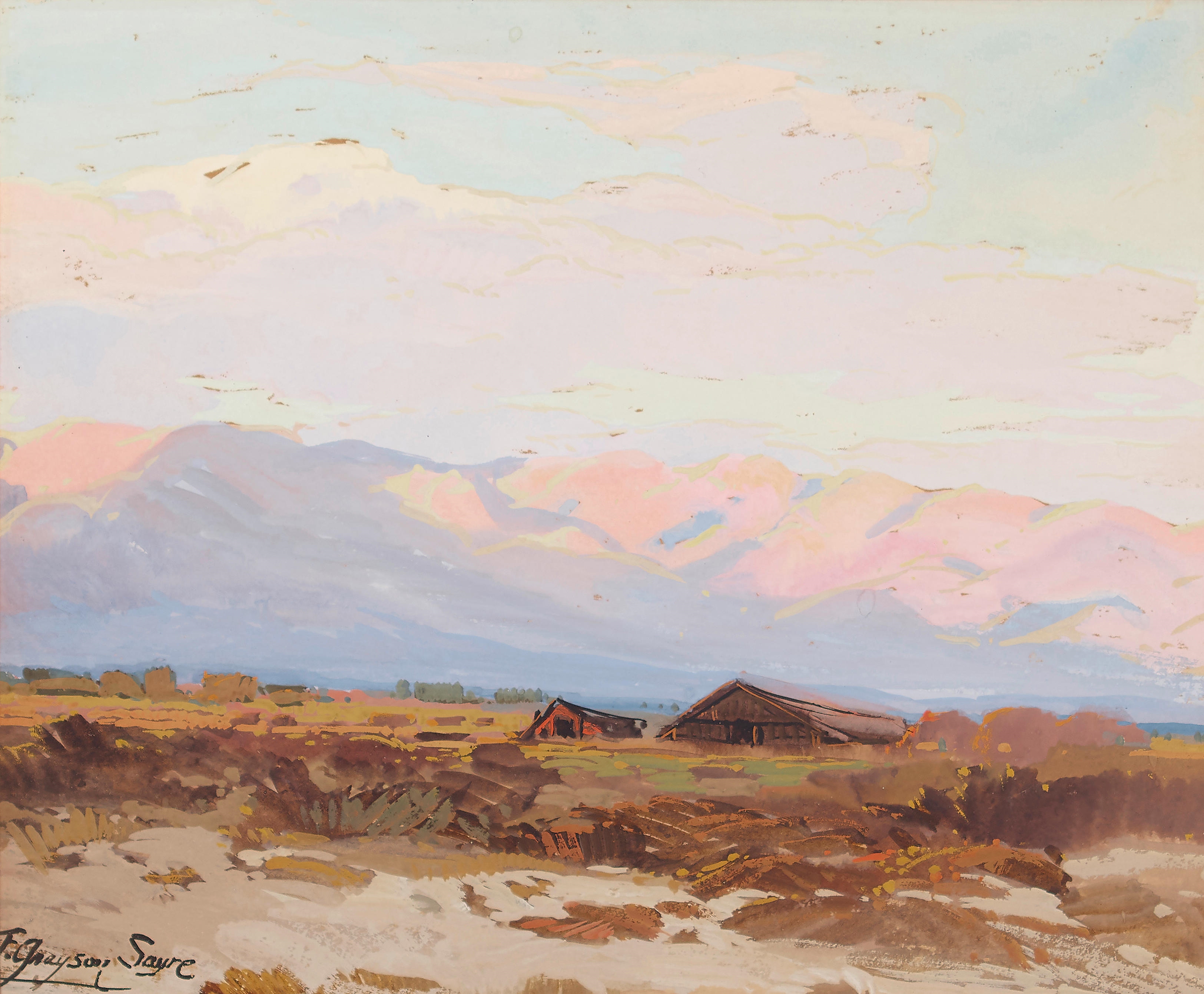 Cabin in the Desert by Fred Grayson Sayre