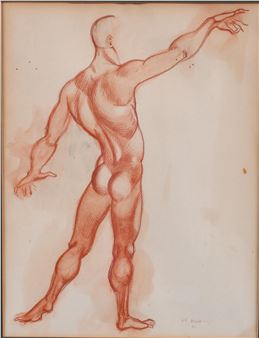 MALE NUDE SEEN FROM BEHIND - Earl Vincent Murphy