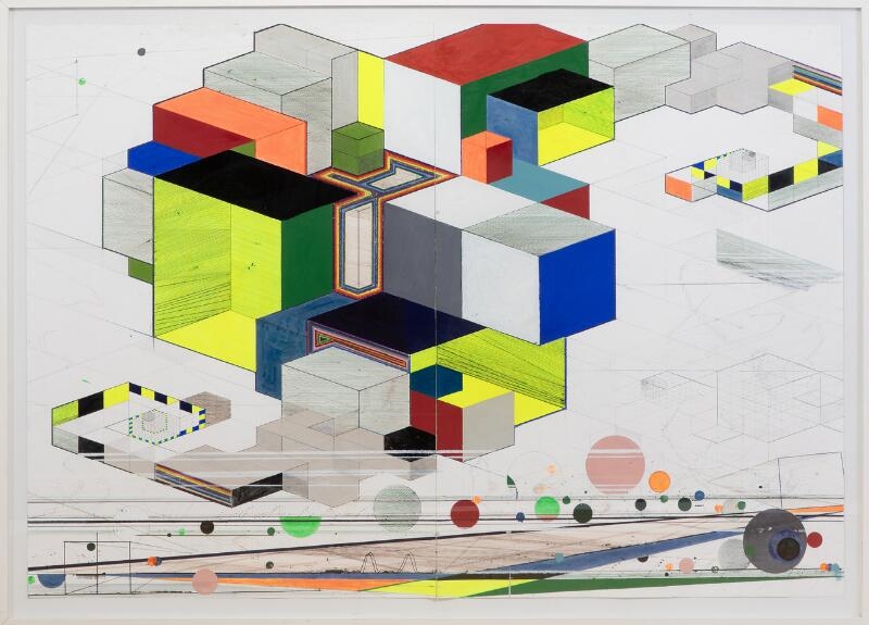 Artwork by Ferdinand Ahm Krag, Untitled, Made of Mixed media on canvas