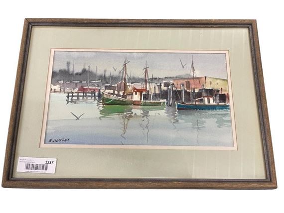 "Docked Fishing Boats" by Bernie Gerstner