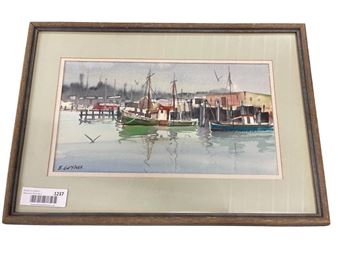 &quot;Docked Fishing Boats&quot; - Bernie Gerstner