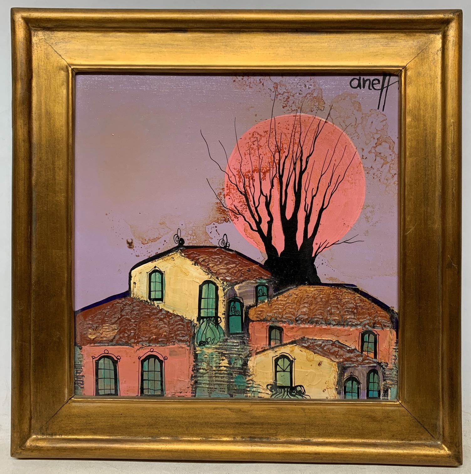 Artwork by Liny Aneff, Paisaje otoñal, Made of acrylic on canvas