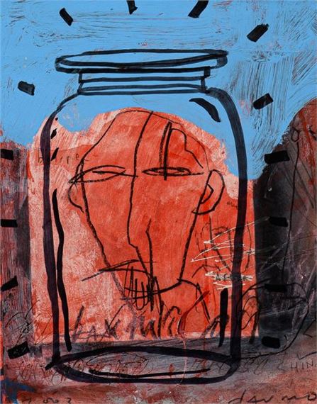 Ghost in a jar by David Morris, Dated 2003