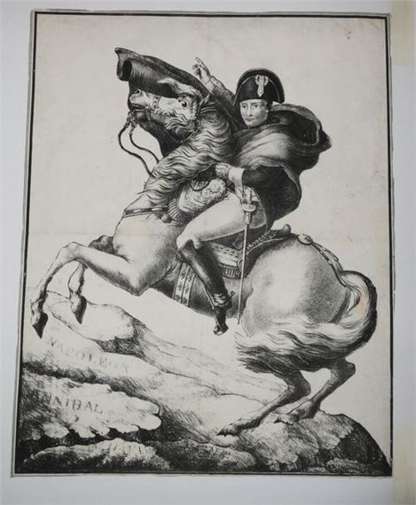 Napoleon at MONT SAINT BERNARD by Jacques-Louis David, Early 19th century