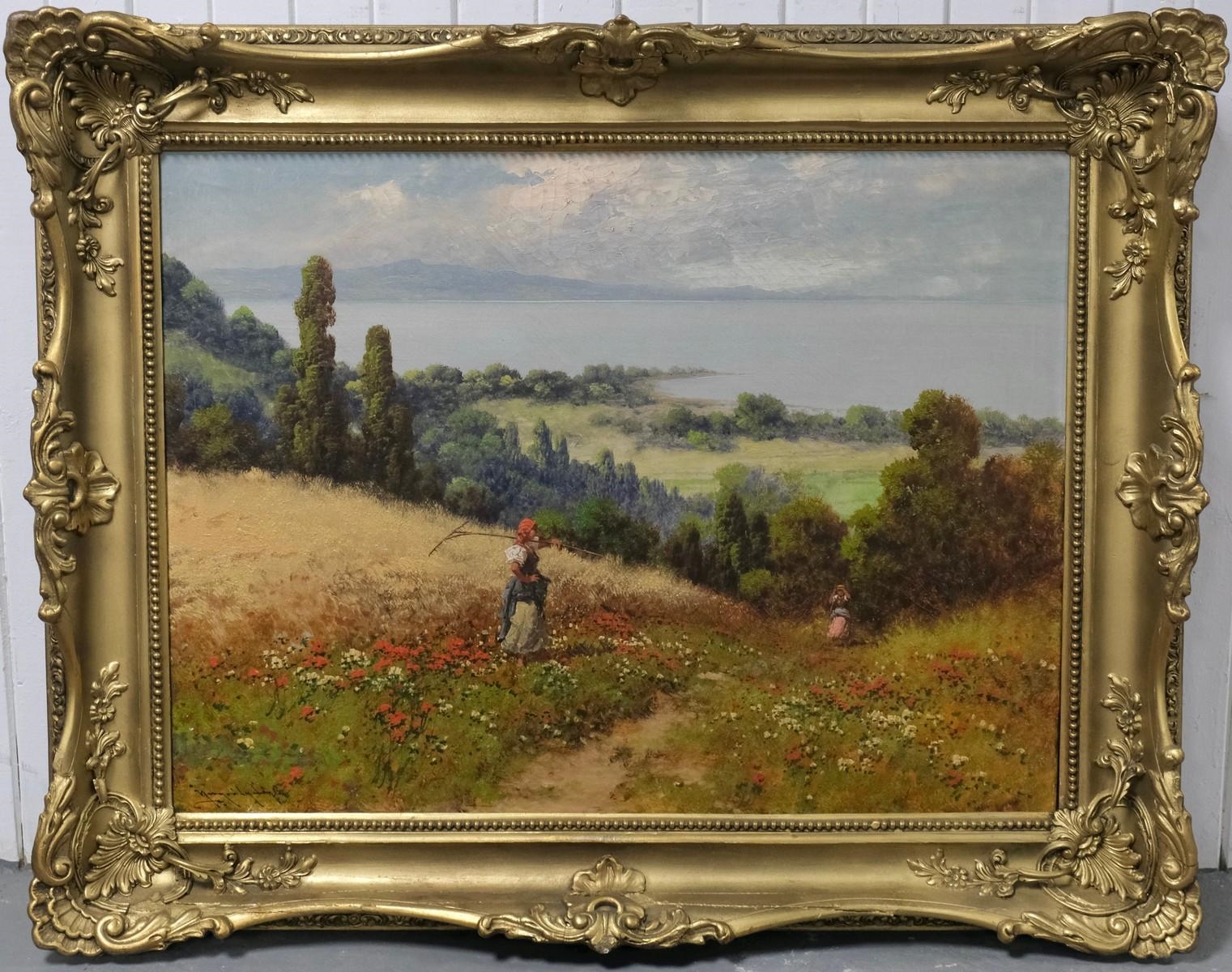Laszlo Neogrady | Landscape with Figures | MutualArt