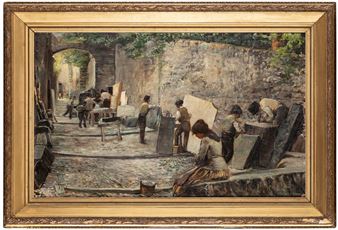 Strada con marmorini - Antonio Venini