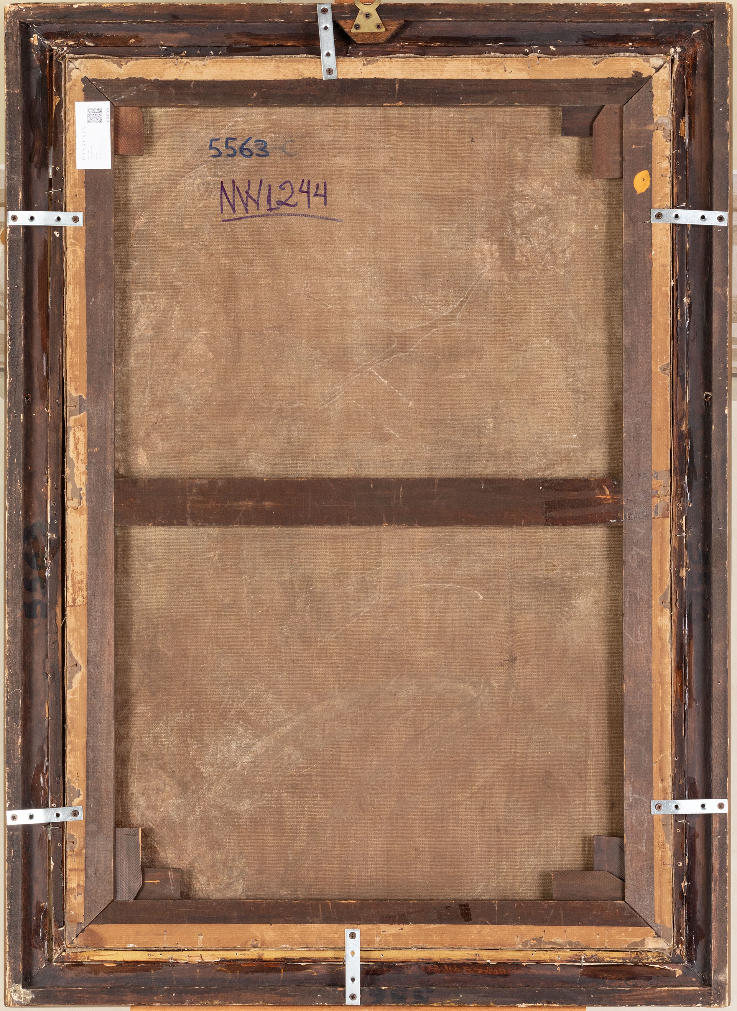 Artwork by Gaetano Vetturali, Capriccio con edificio classico, Made of oil on canvas