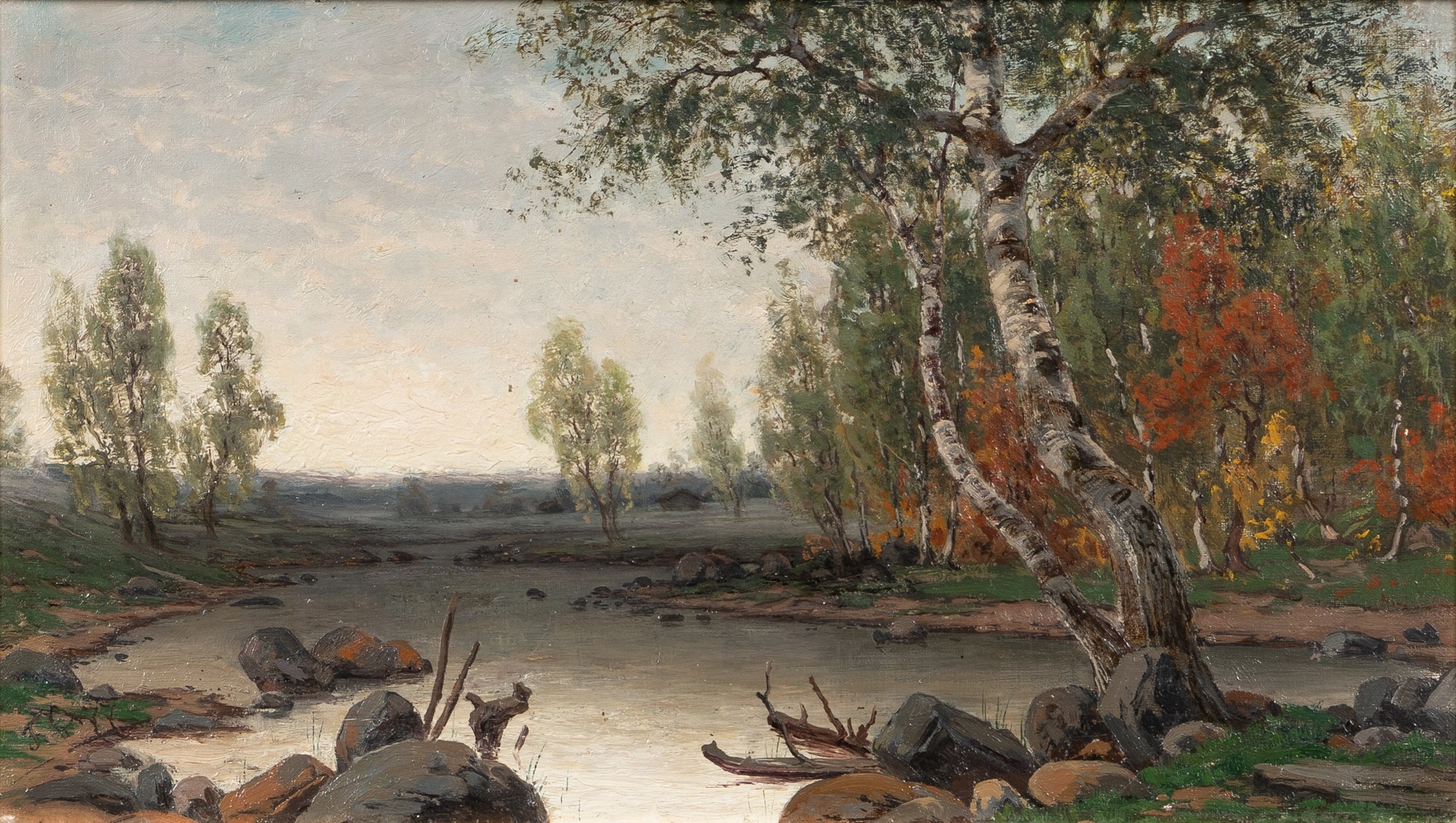 Birch trees by the water - Fanny Churberg