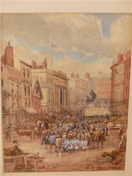 George Warren Blackham | TWO BIRMINGHAM STREET SCENES | MutualArt