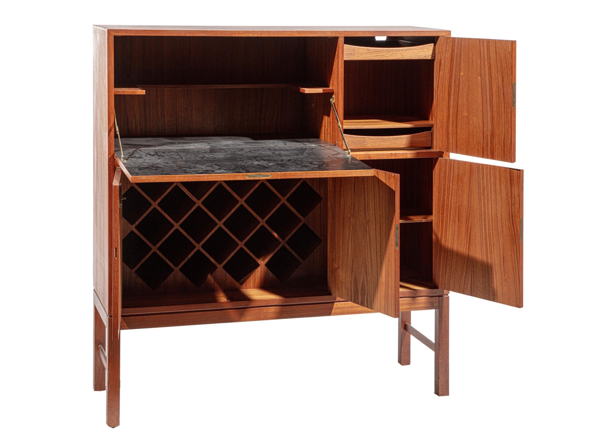 Danish Modern | Danish Modern Teak Bar Cabinet | MutualArt