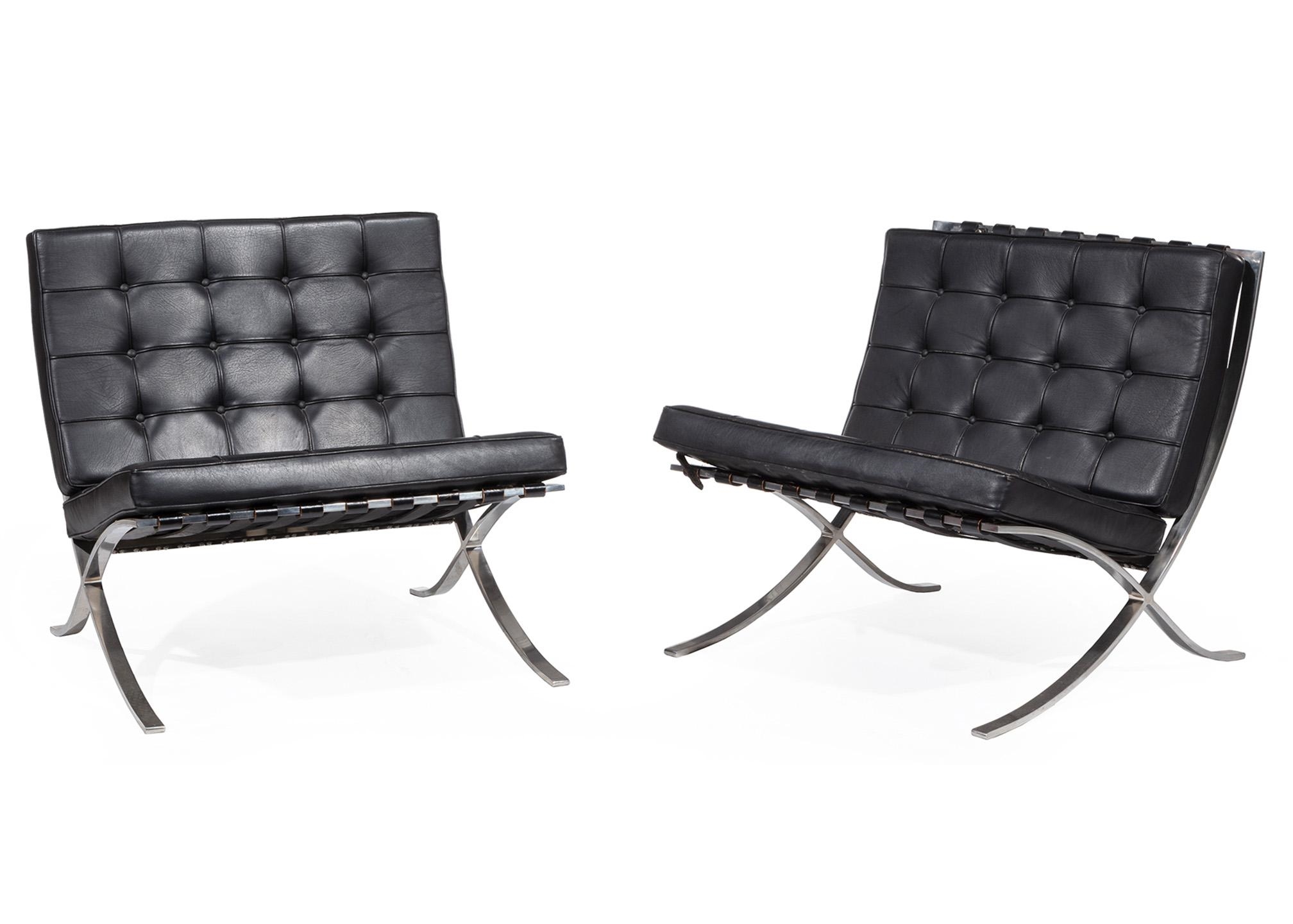 Ludwig Mies van der Rohe for Knoll Chairs by Ludwig Mies van der Rohe, 1972