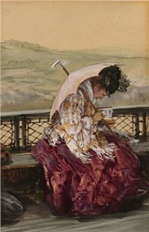 Theodor Fontane Archive, Germany, Acquires Adolph von Menzel's 'Reading Lady' Gouache