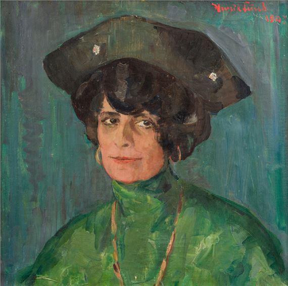 Agnes Mowinckel by Henrik Lund, 1907