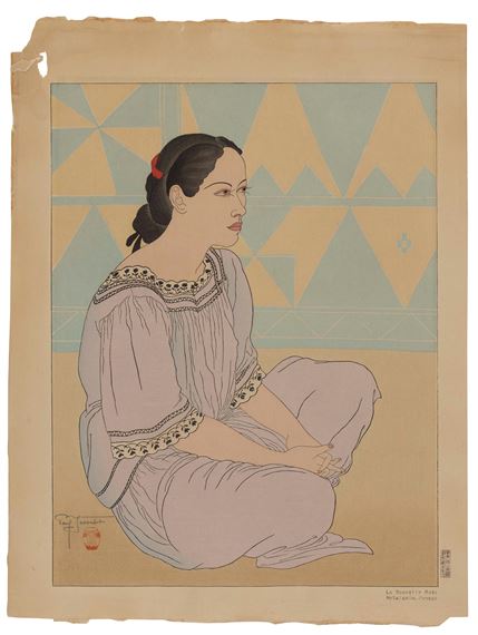 Paul Jacoulet | La Nouvelle Robe. Metalanim, Ponape (#45) (1938 ...