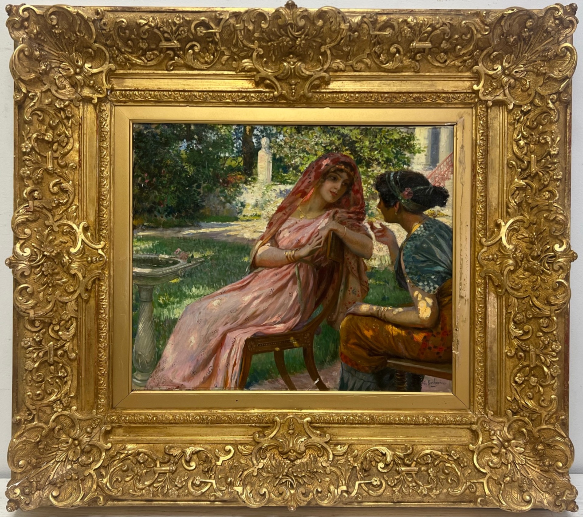 George Rochegrosse | The Conversation (1859) | MutualArt