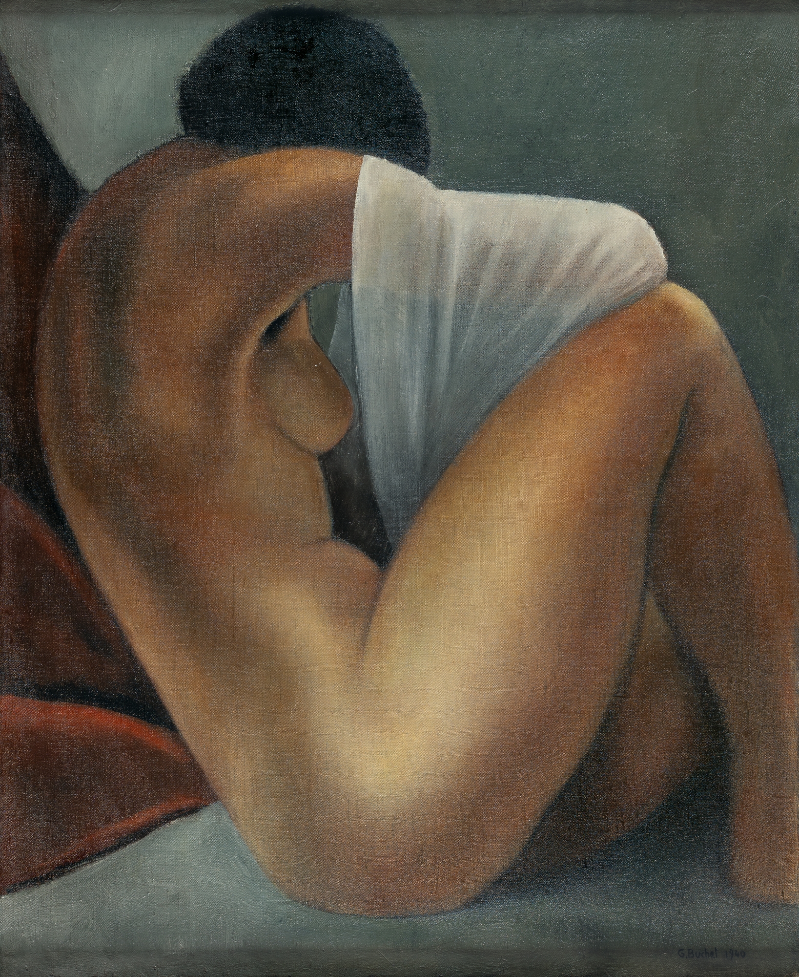 Artwork by Gustave Buchet, Recto: Composition – Verso: Nu, Made of Oil on canvas