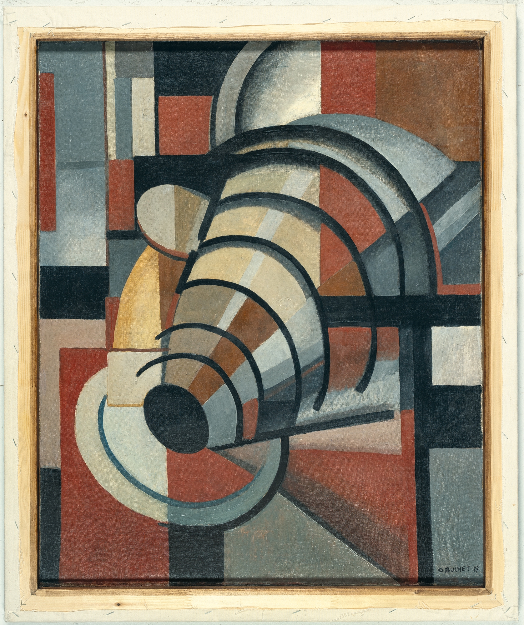 Artwork by Gustave Buchet, Recto: Composition – Verso: Nu, Made of Oil on canvas