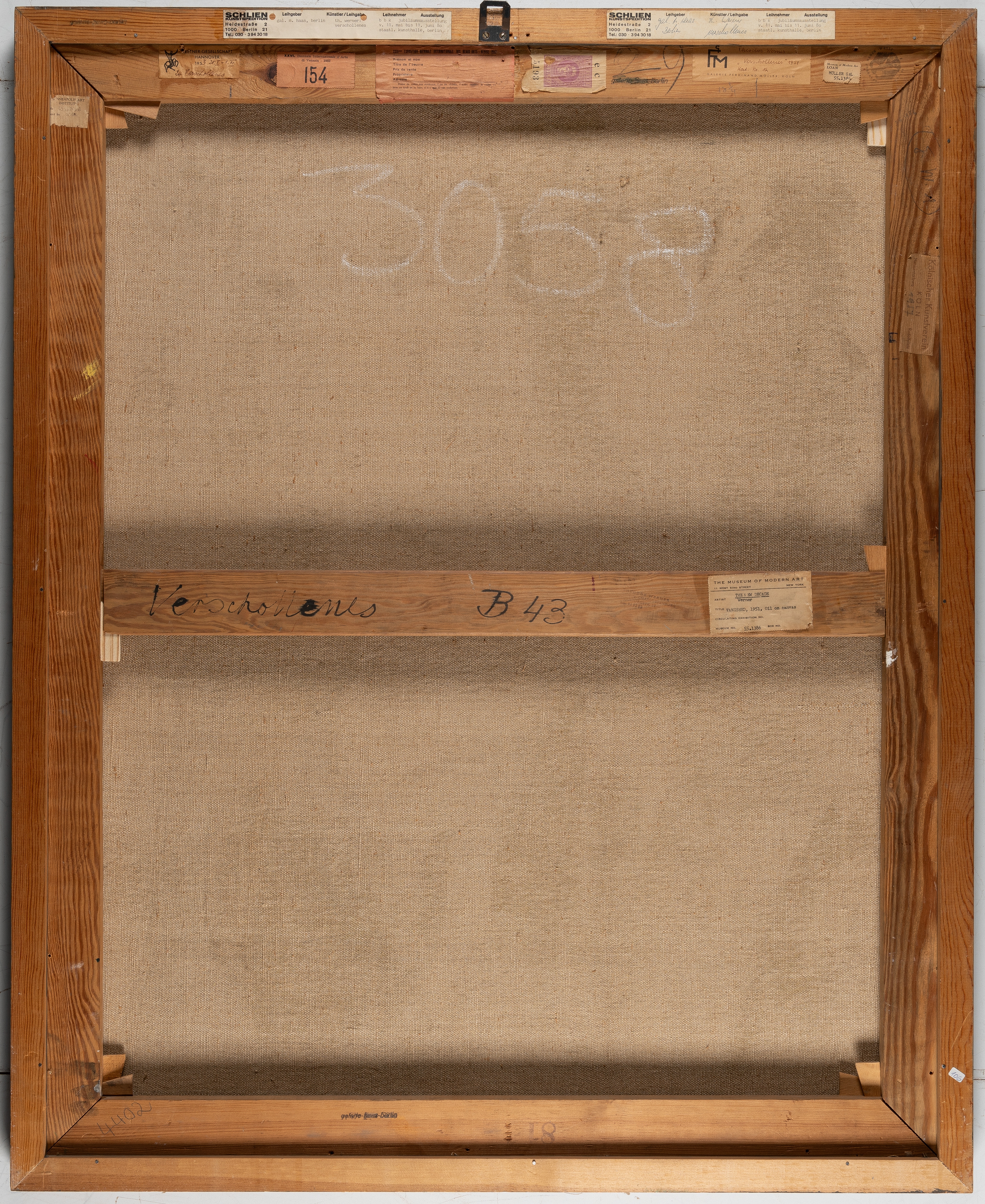 Artwork by Theodor Werner, “Verschollenes” (Lost things), Made of Tempera, varnished, on canvas