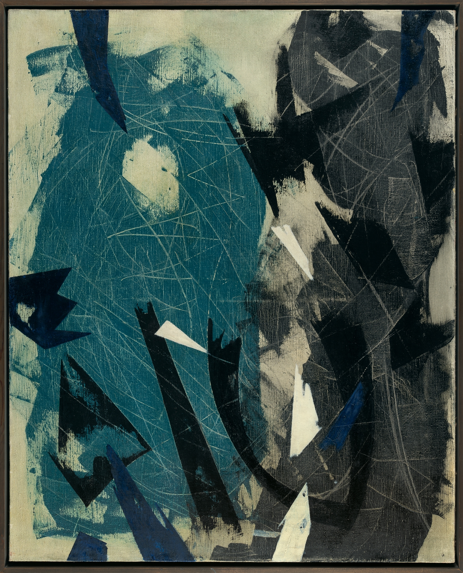 Artwork by Theodor Werner, “Verschollenes” (Lost things), Made of Tempera, varnished, on canvas