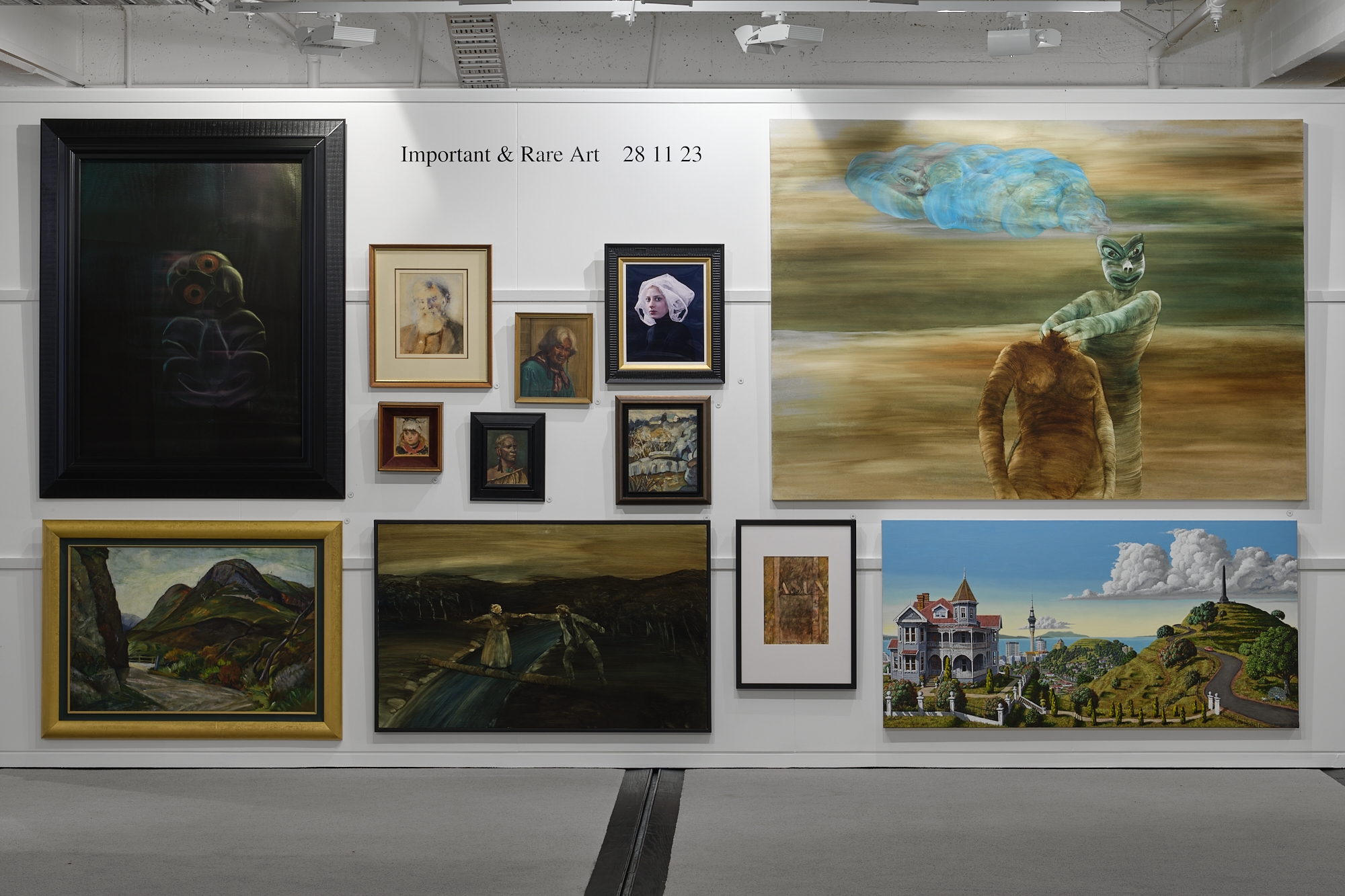 Artwork by George Baloghy, House on the Hill, Made of Oil on canvas