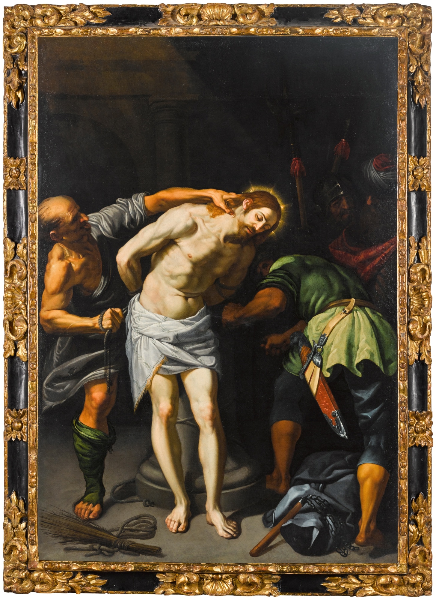 Artwork by Vincenzo Carducci, Christ at the Column, Made of oil on canvas