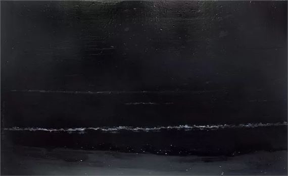 Beira do mar com conchinhas à noite (Beira do Mar II) by Rodrigo Andrade, outubro 2010