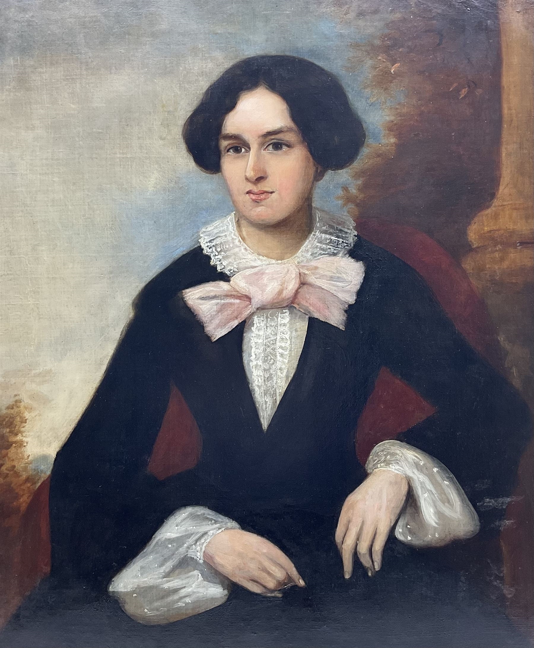 Portrait of a Young Woman by English School, 19th Century