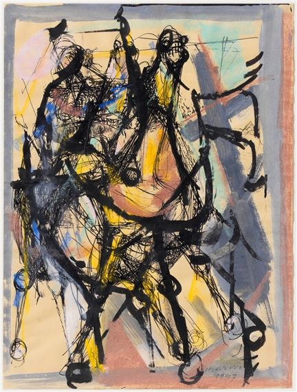 Marino Marini | Cavallo e cavaliere (1947) | MutualArt