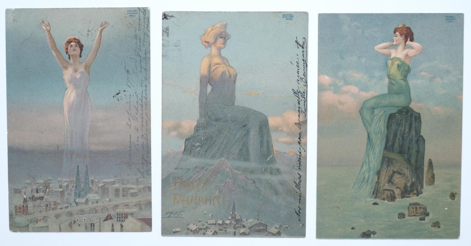 Raphael Kirchner | Women dominating landscapes (1903) | MutualArt