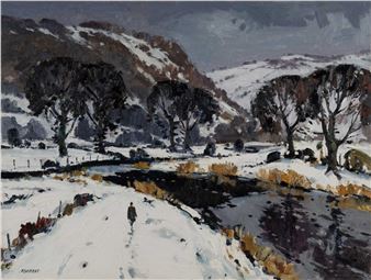 River Conwy from Llanrwst Bridge - Edwin Vincent Forrest