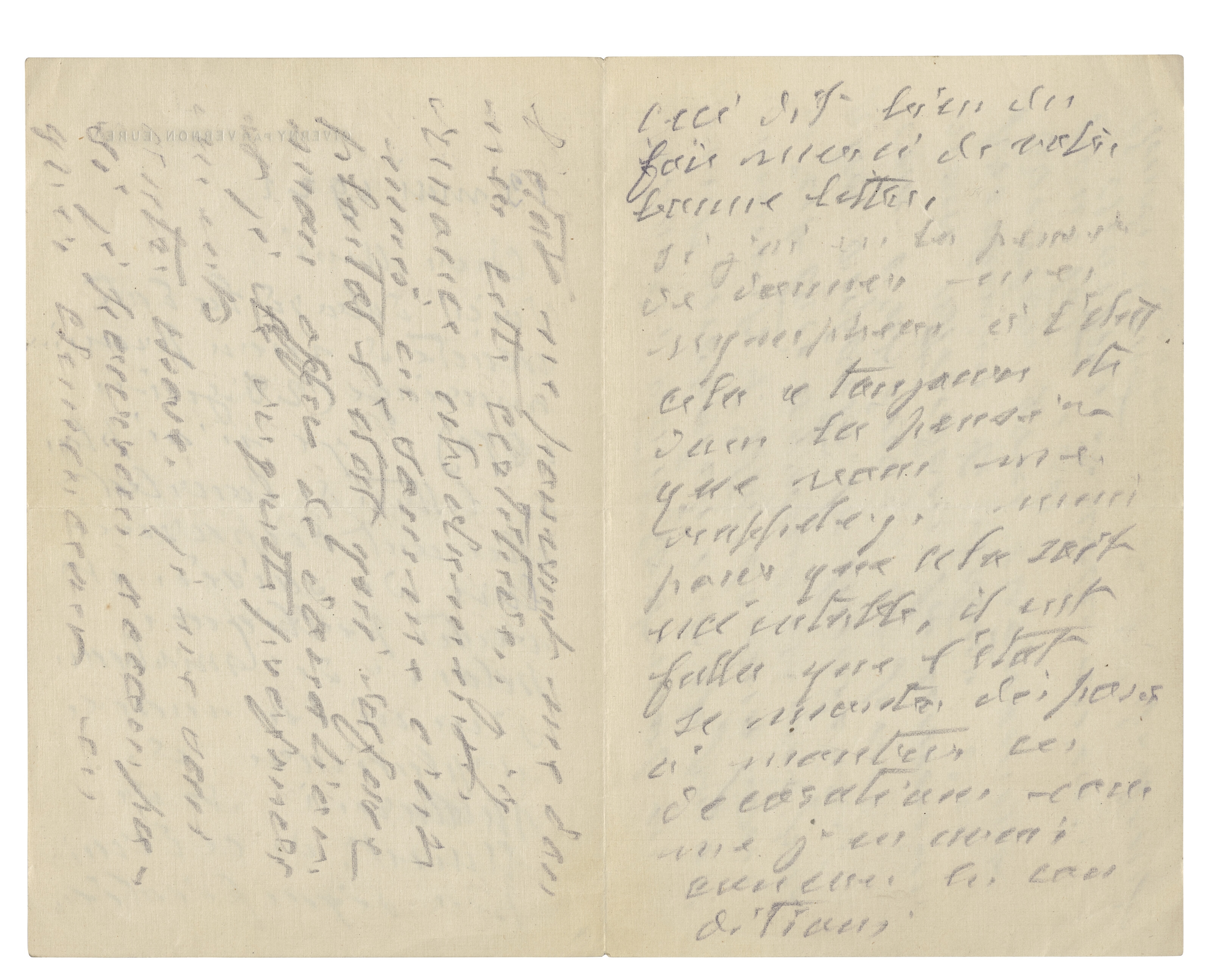 Claude Monet | Autograph letter signed ('Claude Monet') to Gustave ...