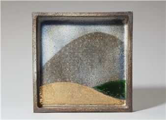 A large square dish - Katô Shigemi