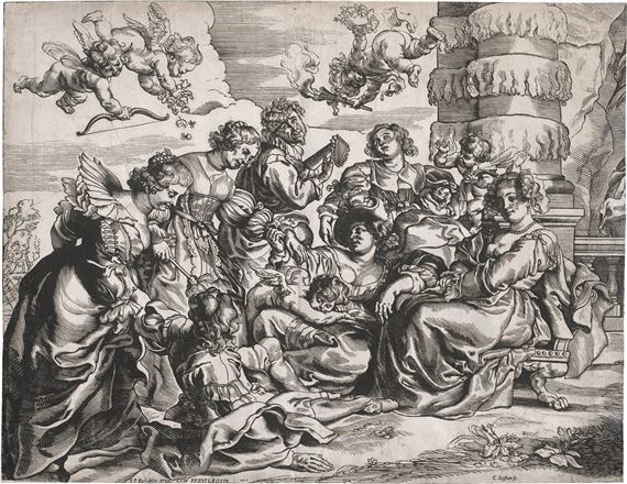 Der Liebesgarten mit den sitzenden Frauen