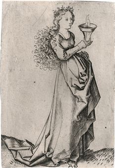 Die erste der fünf klugen Jungfrauen - Albrecht Glockendon the Elder