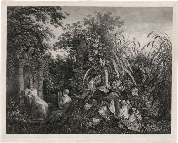 Schilfreiche Gegend an einem Brunnen by Carl Wilhelm Kolbe, Um 1802/03