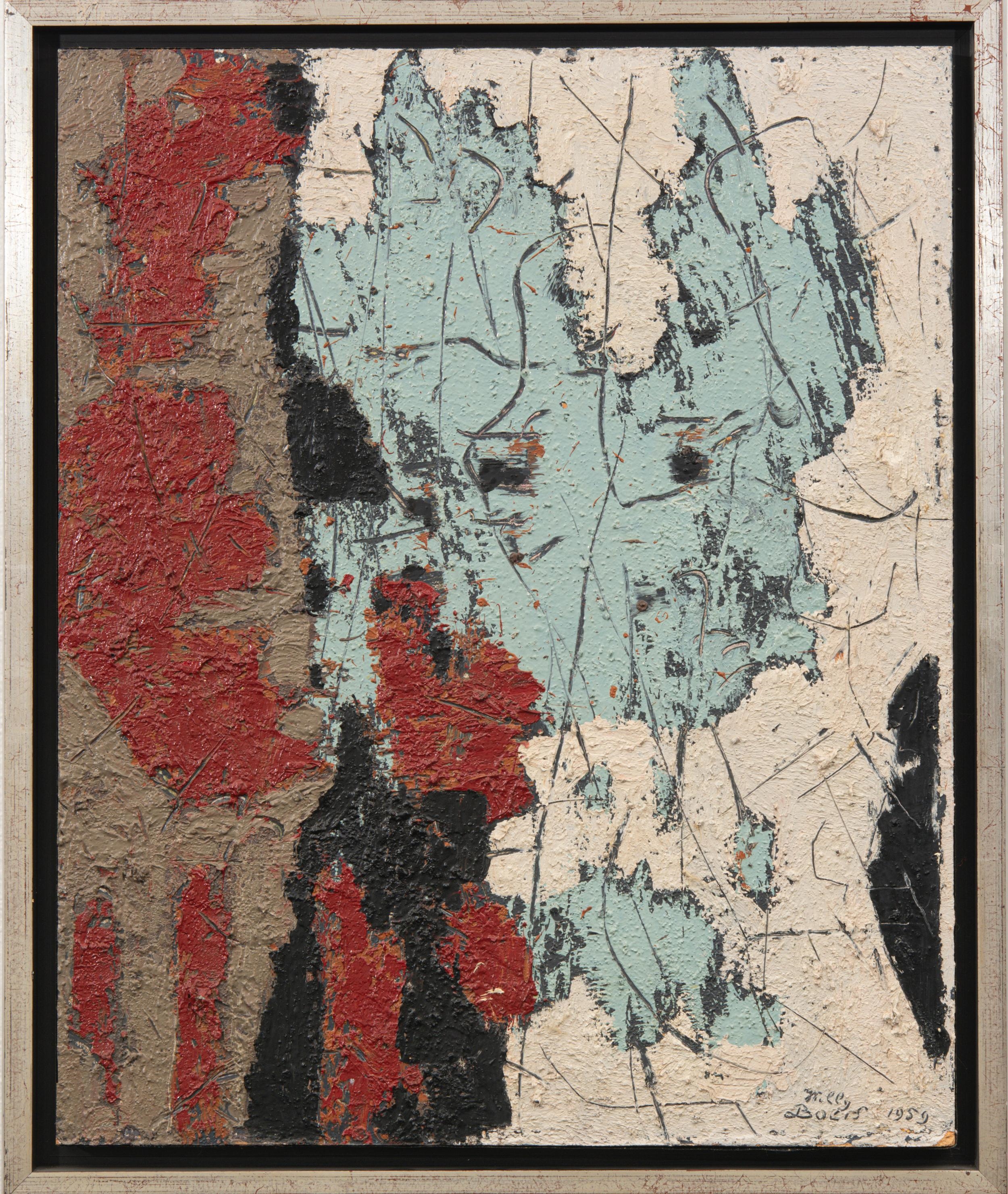 Artwork by Willy Boers,  Willy Boers (Dutch 1905 - 1978). Looking Backward, 1959., Made of oil on board