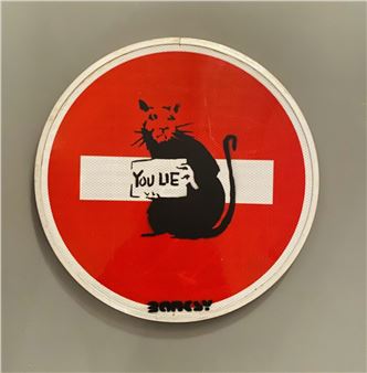 Banksy | Rat. You lie (2015) | MutualArt