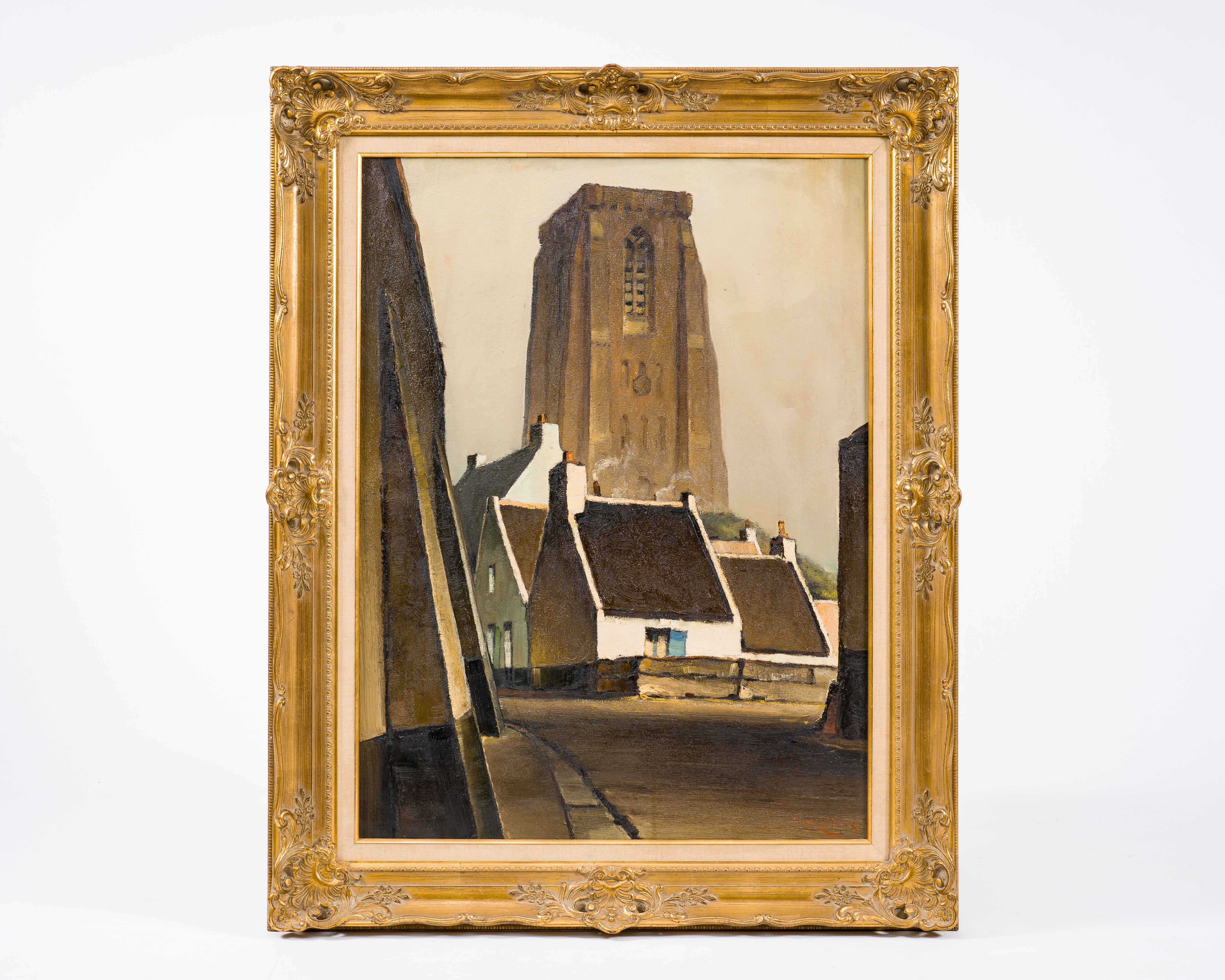 Artwork by Piet Lippens, Our Lady of the Visitation Church in Lissewege, Made of oil on canvas