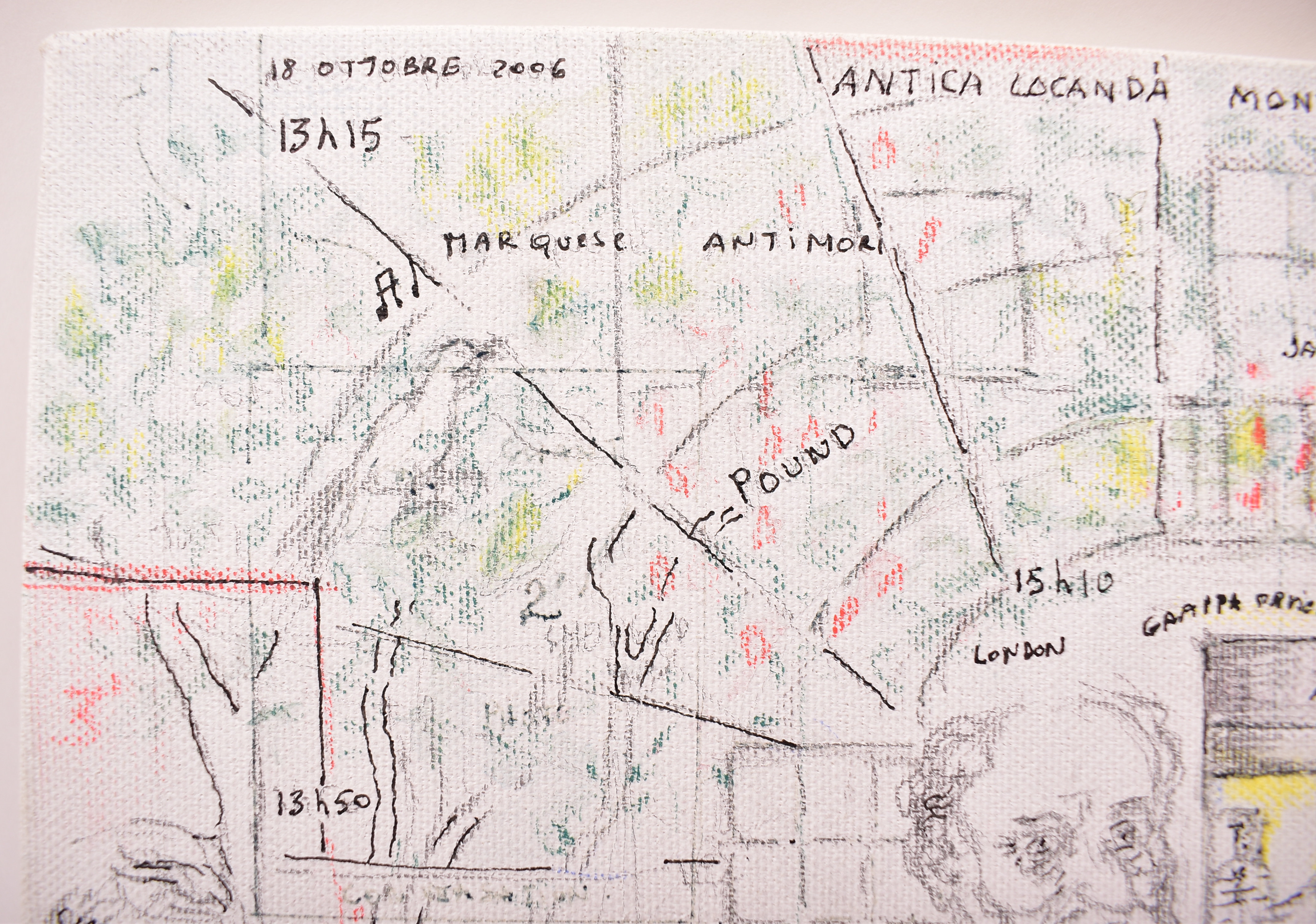 Artwork by Angel Vergara, UNTITLED - 2006, Made of Ink and pencil on canvas