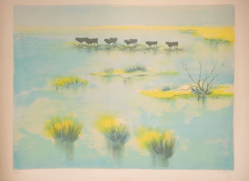 Zarou | Bulls in the Camargue | MutualArt