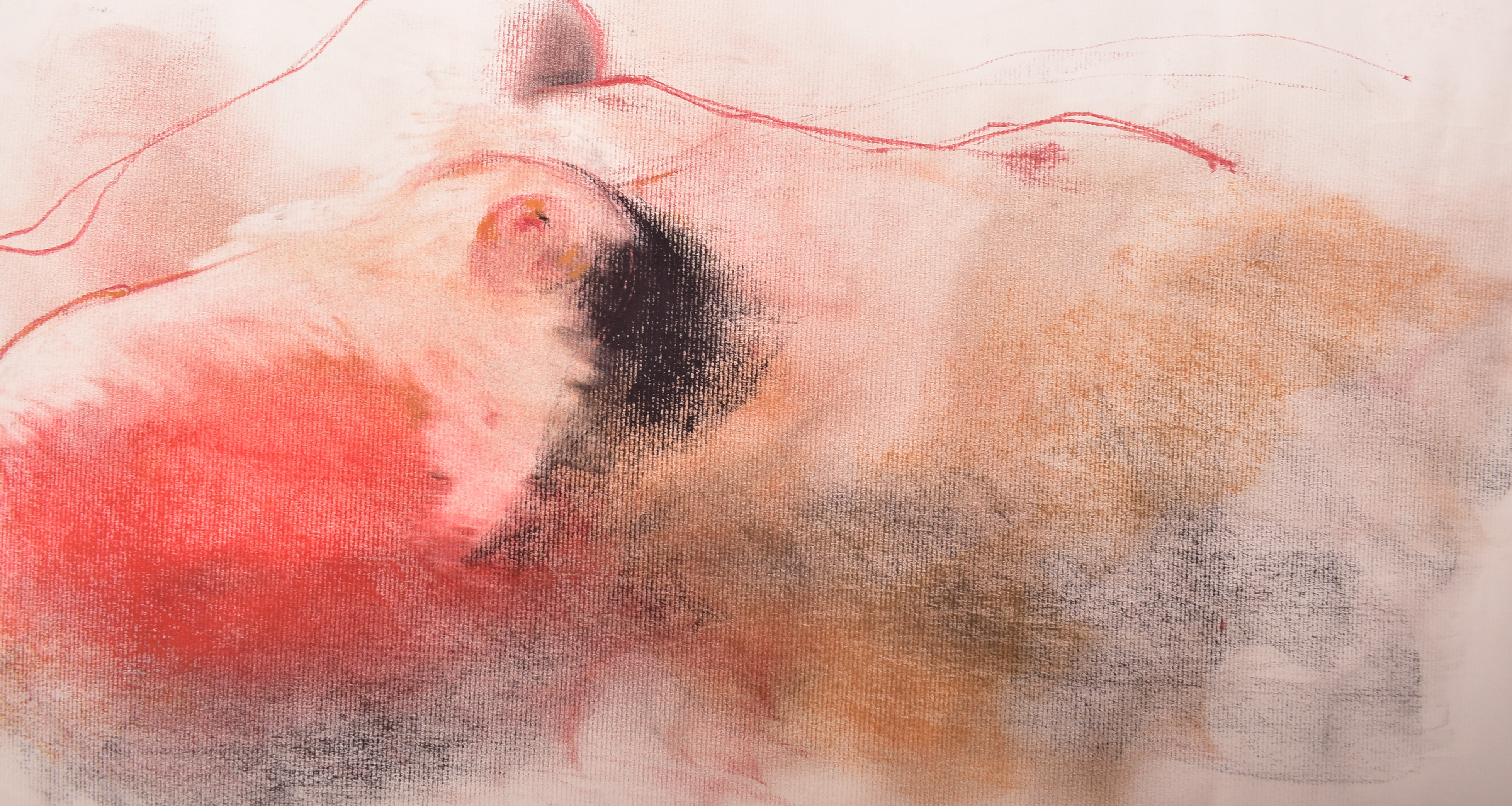 Artwork by Badri Valian, BADRI VALIAN (B. 1977) - NUDE - MARILYN MONROE - 2014, Made of Charcoal and chalk on paper