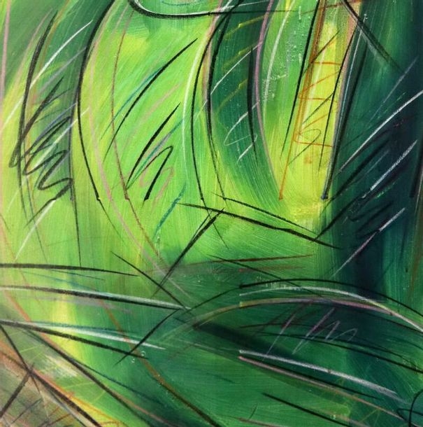 Etelka Kovacs Koller | Composition vert | MutualArt